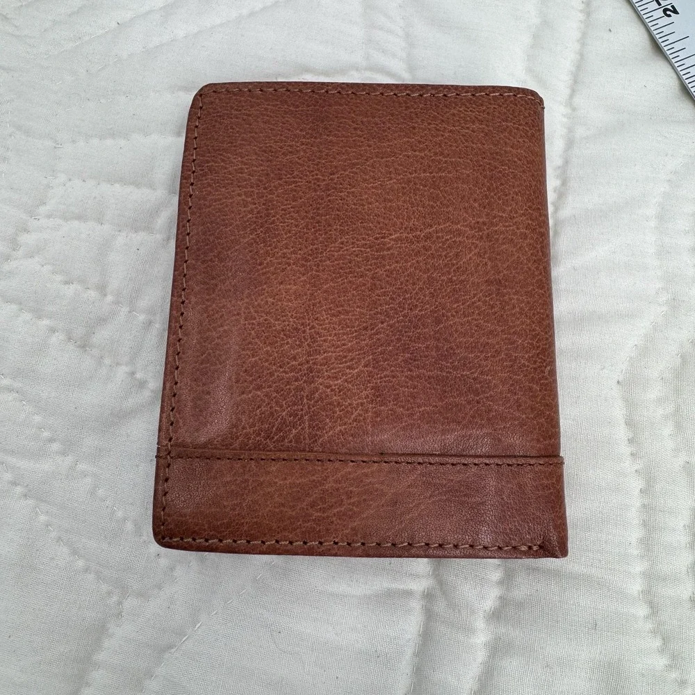 Spikes‎ & Sparrow RFID Protected Leather Wallet Brown Trifold Card Holder Mens